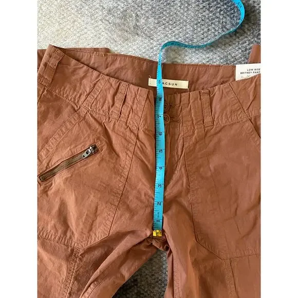 Pacsun Brown Low Rise Britney Flare Cargo Pant Size 25 | 2 NWT Punk Utility - Picture 10 of 14